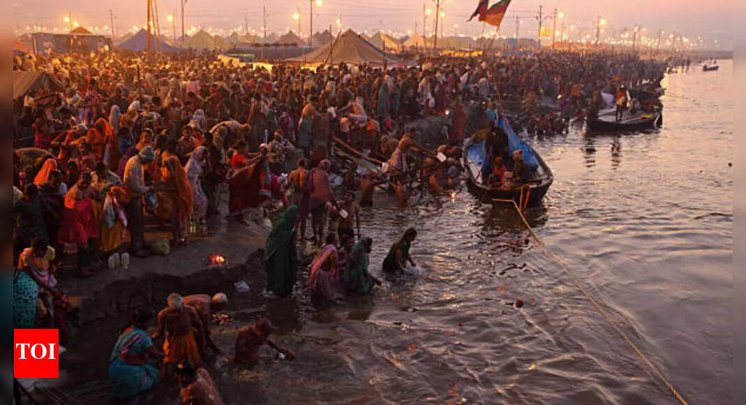 ISRO shares breathtaking images of Maha Kumbh 2025 from space