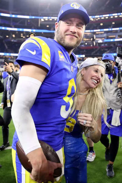 Kelly Stafford, Matthew Stafford’s wife, commends Philadelphia fans for their 'best behavior' during the Rams' 22-28 defeat to Eagles