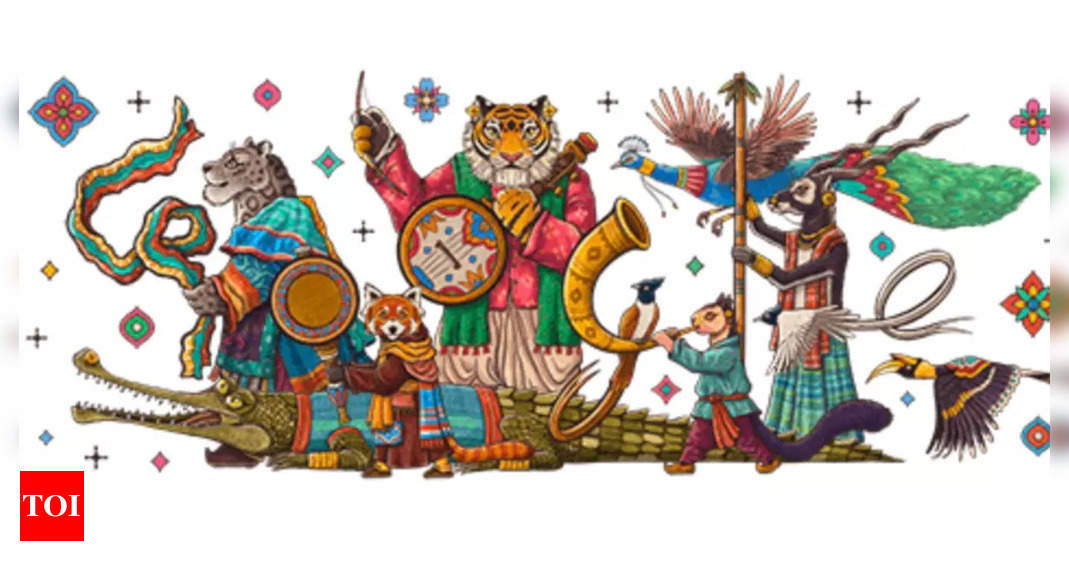 Google Doodle celebrates Republic Day with this wildlife-themed illustration