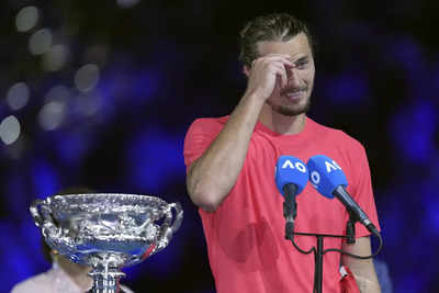 Controversy at Australian Open as spectator shouts Zverev's past accusers' name during trophy ceremony. Watch