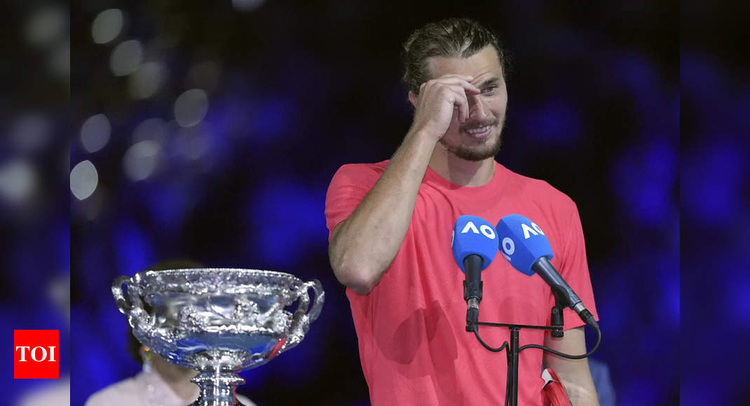 Controversy at Australian Open as spectator shouts Zverev's past accusers' name during trophy ceremony. Watch