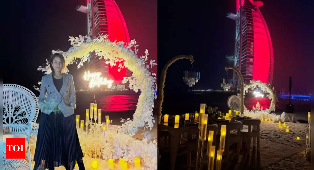 Shehnaaz Gill shares a glimpse of her grand Birthday celebration in Dubai; see post