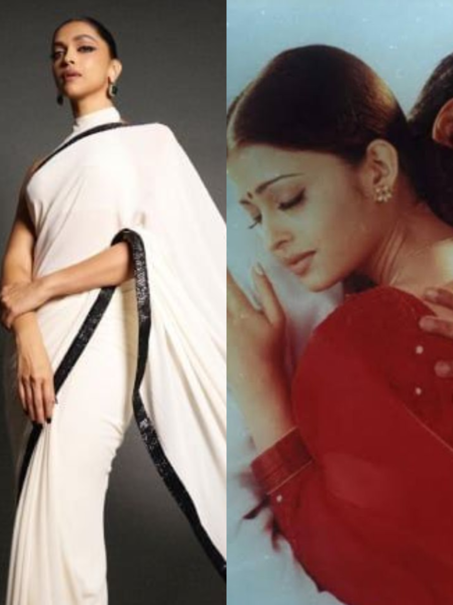 Aishwarya to Deepika : The plain saree trend ft. Bollywood divas for spring 2025