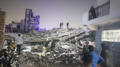 Four-storey building collapses in Delhi’s Burari: Ten rescued, many feared trapped