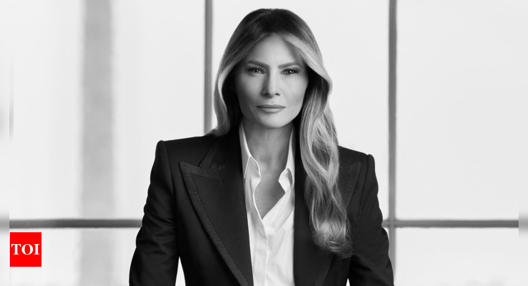 US first lady Melania Trump's official portrait released