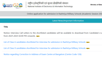 RMS CET results 2025 released at rashtriyamilitaryschools.edu.in: Check direct link here