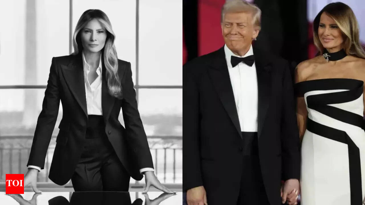 Melania Trump, The Boss Lady: White House unveils the official portrait of  the FLOTUS - The Times of India