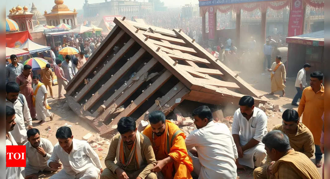 7 dead, 40 hurt as 65-ft high platform falls at UP Jain festival