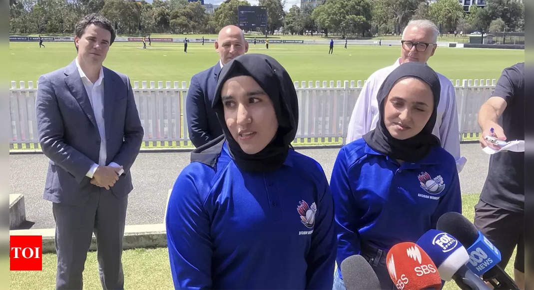 Afghanistan's female cricketers reunite for a match after 3 years in exile