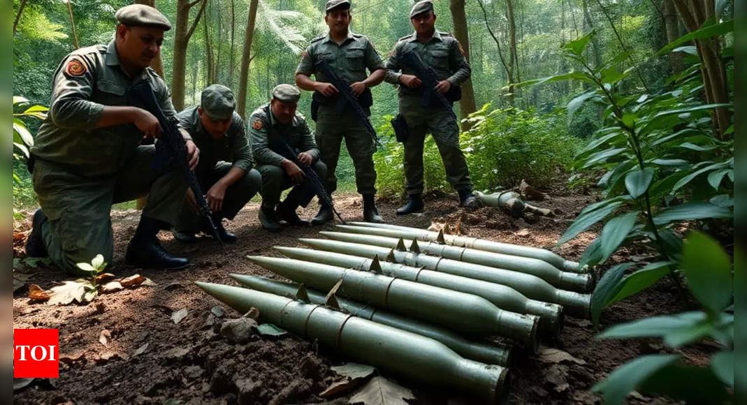 Security forces seize six rockets in Manipur's Churachandpur district