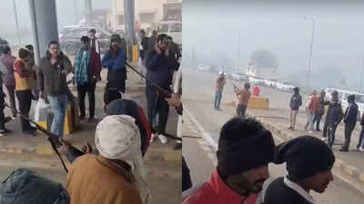 Watch: Shots fired in air to celebrate toll plaza contract in Madhya Pradesh, video viral