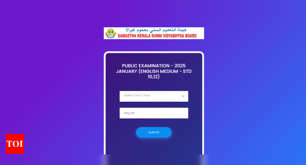 Samastha Kerala Public Exam Class 10th, 12th Result 2025 Declared: Direct link to check here - The Times of India