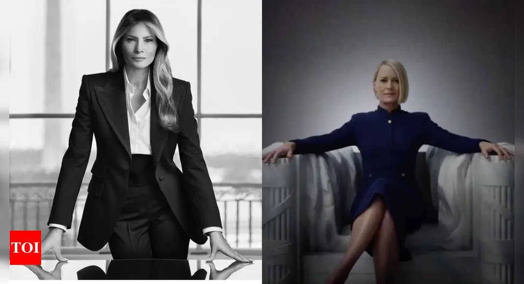 Boss Lady: Why Melania Trump looks like Claire Underwood from House of Cards in White House portrait