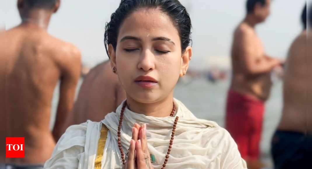 Exclusive- Kumkum Bhagya actress Amrita Tanganiya celebrates her birthday by taking a holy dip in Sangam at Maha Kumbh Mela says, 'I'm practising spirituality!'