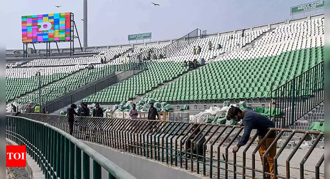 Watch: PCB unveils new-look Gaddafi Stadium ahead of Champions Trophy | Cricket News – The Times of India