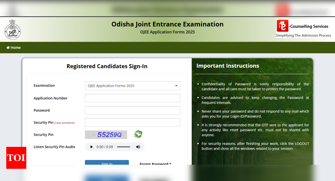 Odisha JEE 2025 registration window opens: Direct link to apply here