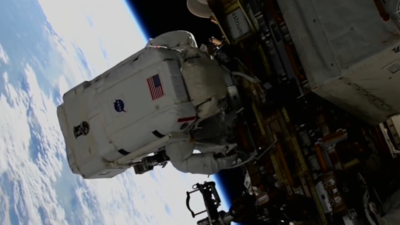 Watch: Stranded astronauts Sunita Williams and Butch Wilmore take first spacewalk together