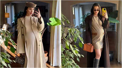 Amy Jackson's baby bump series wins hearts, mom-to-be flaunts her chic maternity style