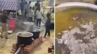 Cop mixes 'ash' in Maha Kumbh food for devotees', suspended after video goes viral