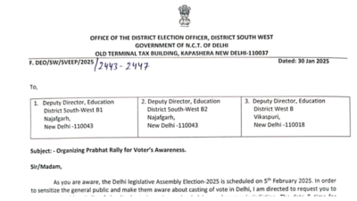 दिल्ली चुनाव 2025: वोटर्स अवेयरनेस के लिए प्रभा रैली आयोजित करने के लिए स्कूल, यहां चेक नोटिस