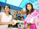 Madhuri with Cancer affected kids