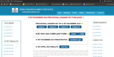 KTET November 2024 provisional answer key released: Direct links to check here