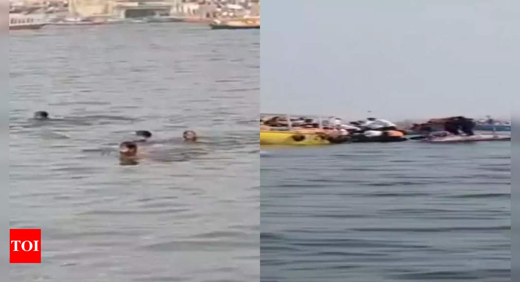 Boat capsizes in Ganga in Varanasi; rescue operations underway