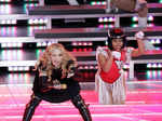 Madonna performs @ NFL Super Bowl show