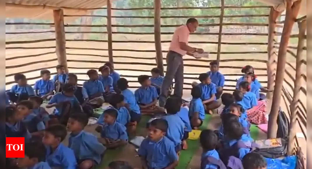 Watch: Chhattisgarh's Mutvendi village gets its first school under CM's 'Niyad Nellanar' scheme