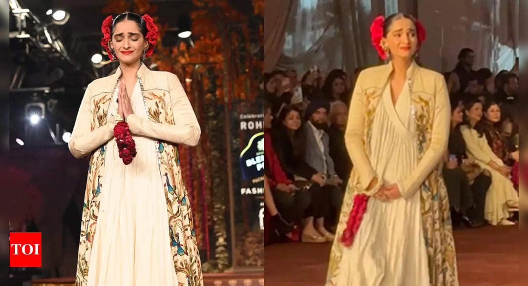 Sonam Kapoor gets emotional while honouring Rohit Bal’s legacy at fashion show