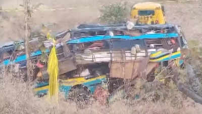 5 pilgrims killed, several injured as bus falls into gorge in Gujarat