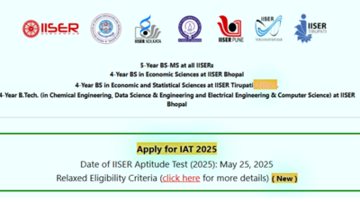 IISER IAT 2025: Exam on May 25, registration begins March 5