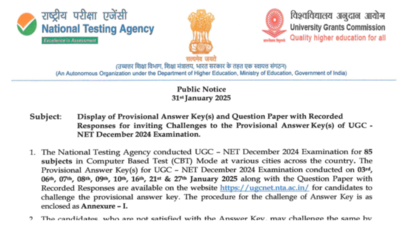 UGC NET Answer Key 2024: Objection window to close tomorrow, check direct link and steps to raise objections here