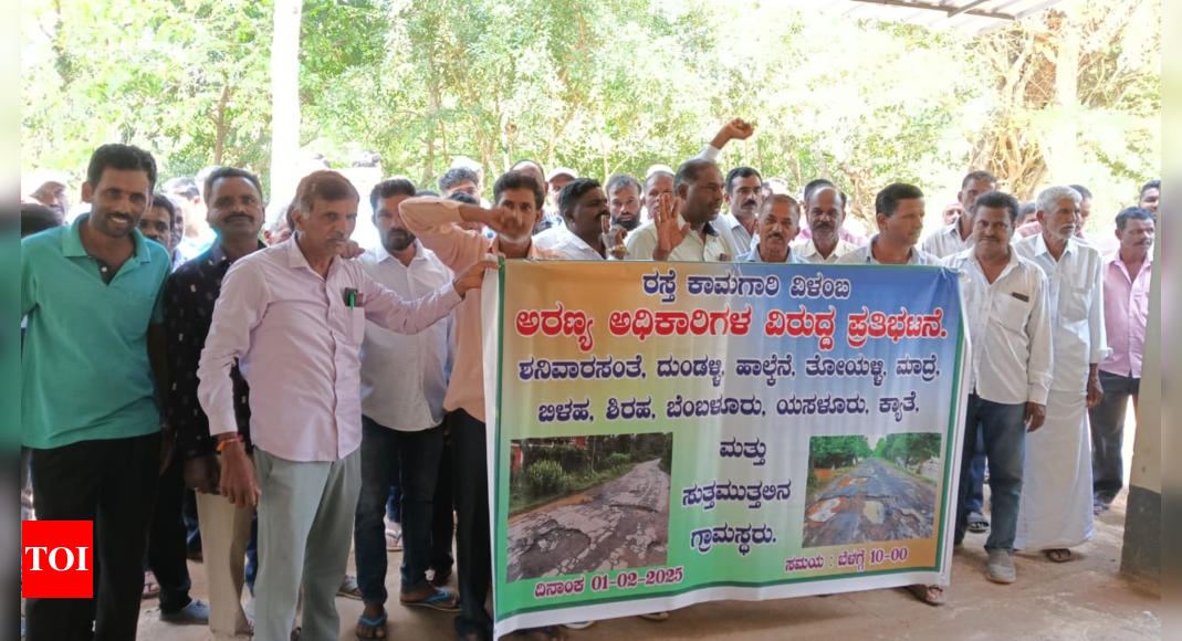 Karnataka villagers protest against Forest Department over road expansion delays