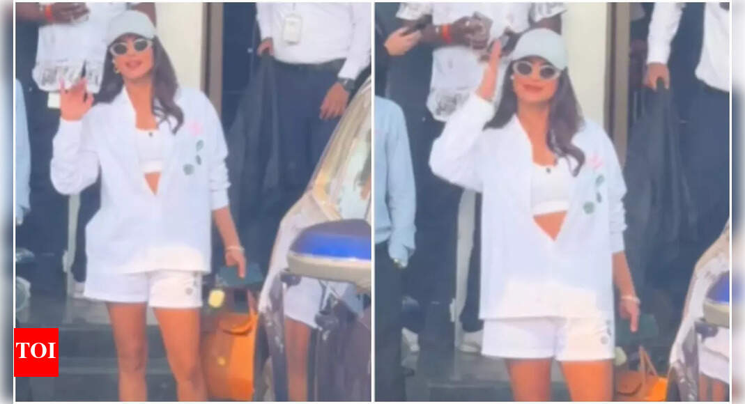 Video- Priyanka Chopra Jonas back in Mumbai for brother Siddharth Chopra's wedding celebrations