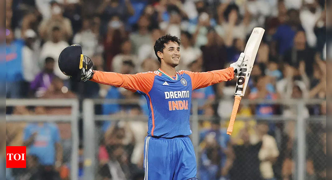 5th T20I: Abhishek Sharma's record ton propels India to 247/9 against England