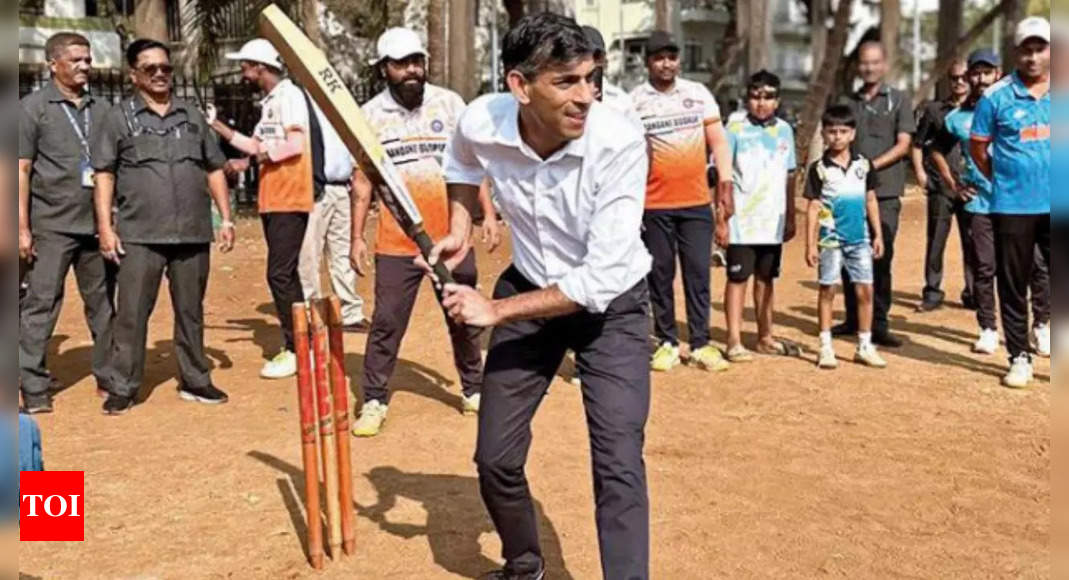 For Sunak, a trip to Mumbai not complete sans game of cricket | India News – The Times of India