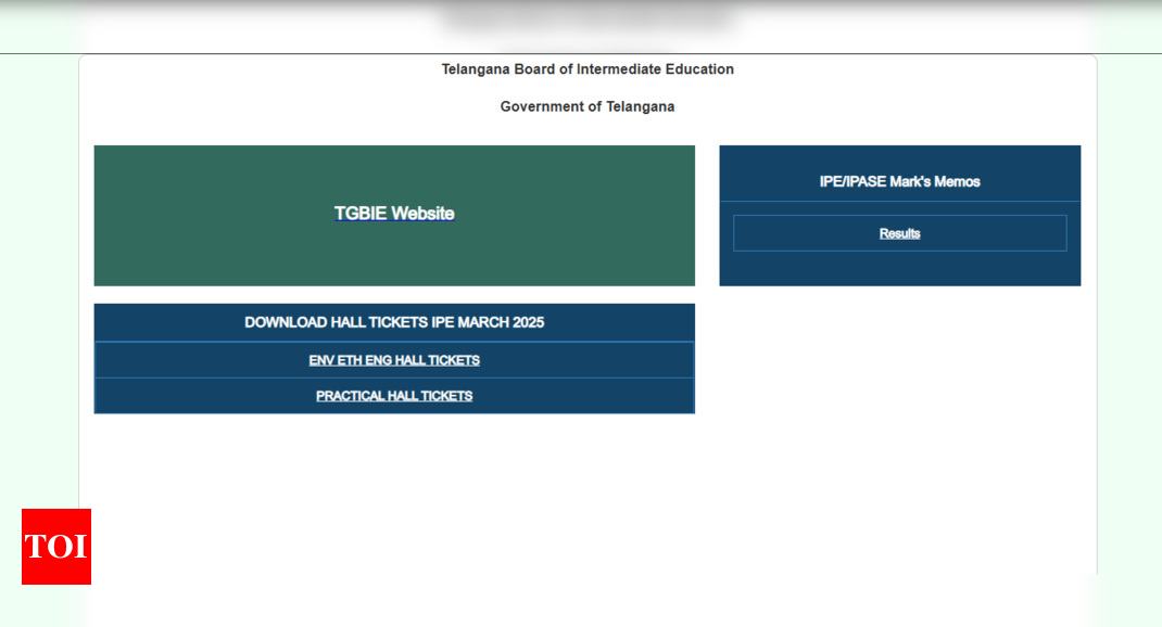 TSBIE Inter-practical exam 2025 admit card released: Direct link to download here