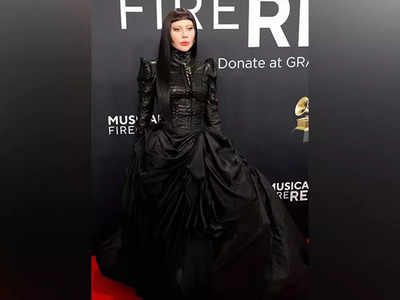 Lady Gaga wows in all-black Vivienne Westwood Gown at the 2025 Grammys