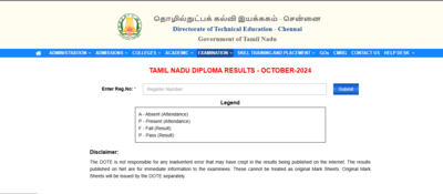 TNDTE Diploma result 2025 released: Check direct link to download mark sheets here