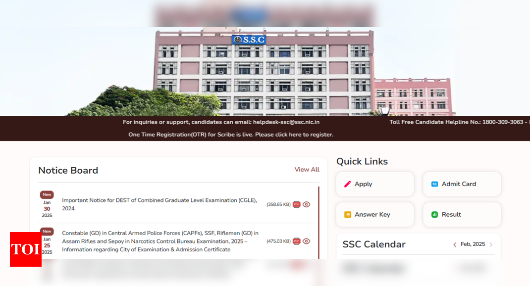 SSC GD admit card 2025 released for Feb 5 exam: Direct link to download hall tickets here