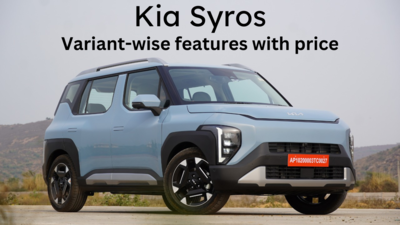 Kia Syros: Variant-wise features with price explained