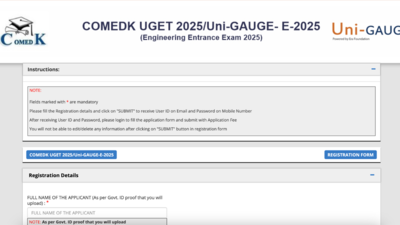 COMEDK UGET 2025 registration begins: Direct link and other details here