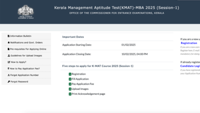 Kerala KMAT 2025 registration starts: Direct link to apply here