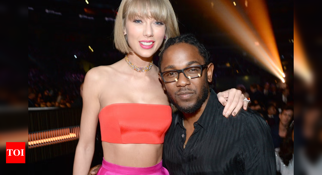 Photo Of Taylor Swift Raising A Glass To Kendrick Lamar At The Grammys Goes Viral