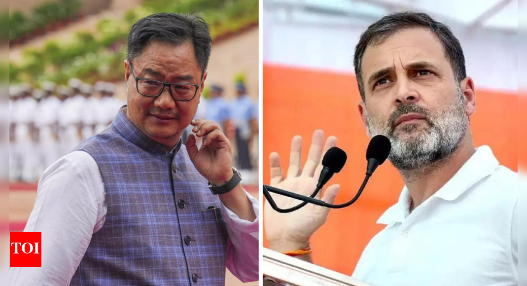 'I am ST, PM Modi is OBC': Kiren Rijiju gives point-by-point rebuttal to Rahul Gandhi's Lok Sabha speech