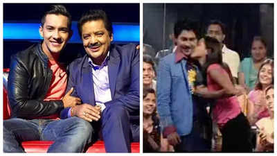 When Udit Narayan's son Aditya Narayan was kissed and proposed by a fan on TV