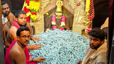 Education festival celebrated at Ainavilli temple with special prayers and pen distribution