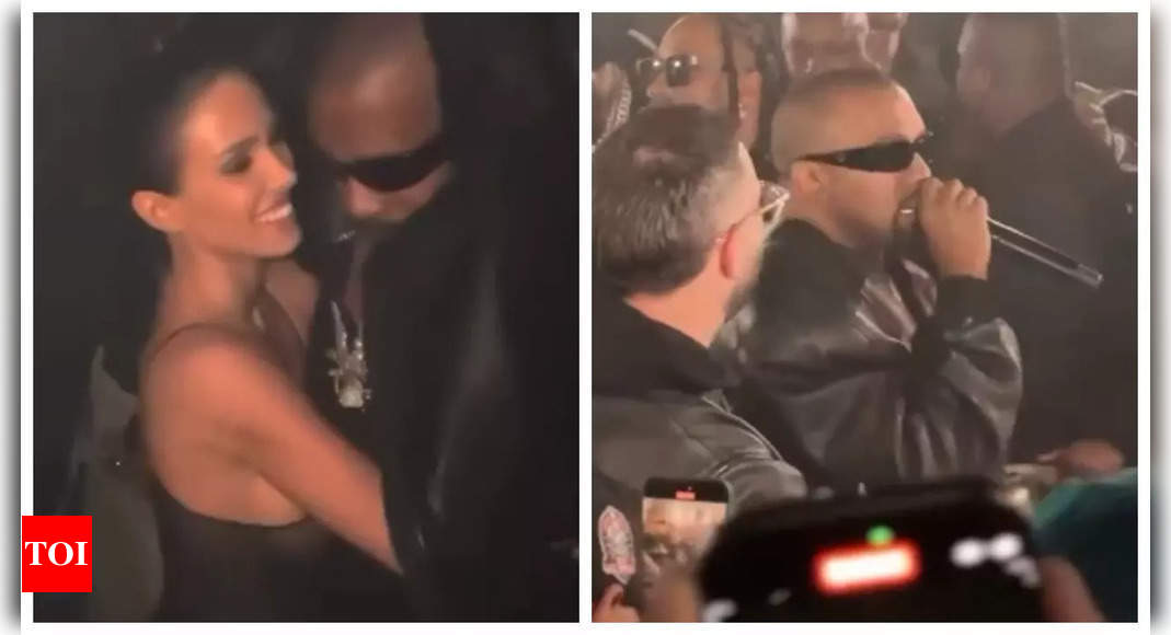 Kanye West and Bianca Censori pack on the PDA at Grammy after party; rapper gives rousing speech 'We the culture' - WATCH