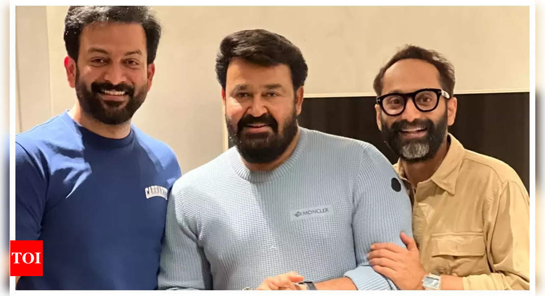 When Ranga met Zayed Masood! Mohanlal, Prithviraj, and Fahadh Faasil’s snap goes viral